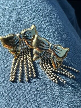 Italian silver and gold plated earrings